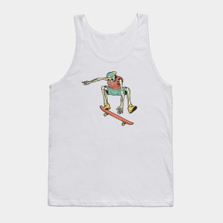 Retro Skater Skeleton Tank Top